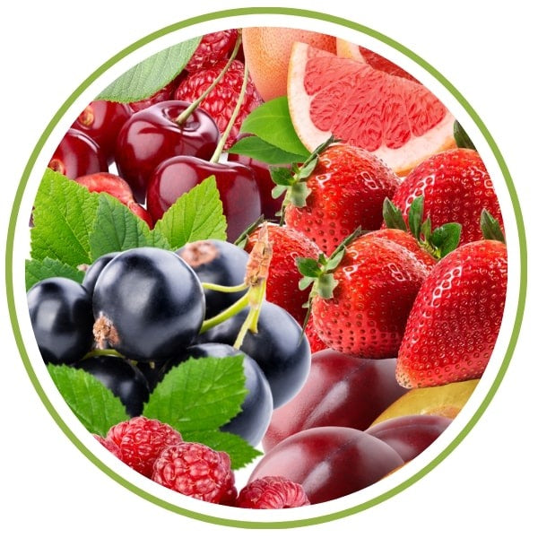 Fragrance Type fruits including strawberries, blackberries, raspberries, and cherries.