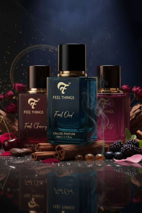 TRIO COMBO PERFUME SET CHERRY,OUD AND WILD 3*50ml