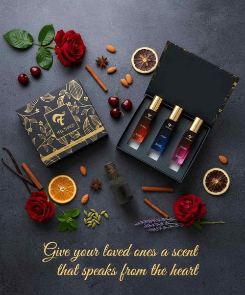 Unisex Perfume Gift Set 3 X 20ML3-in-1 fragrance trio set aromatic woody scent