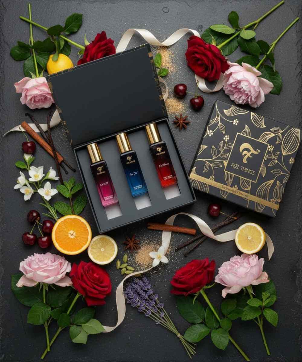 Unisex Perfume Gift Set 3 X 20ML3-in-1 fragrance trio set aromatic woody scent